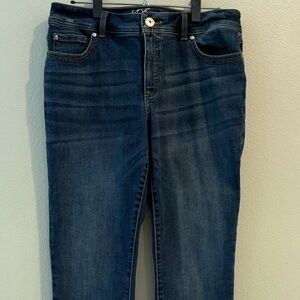 INC Denim Skinny Leg Curvy Fit Jeans Women's Sz.12 Blue 5-Pocket
